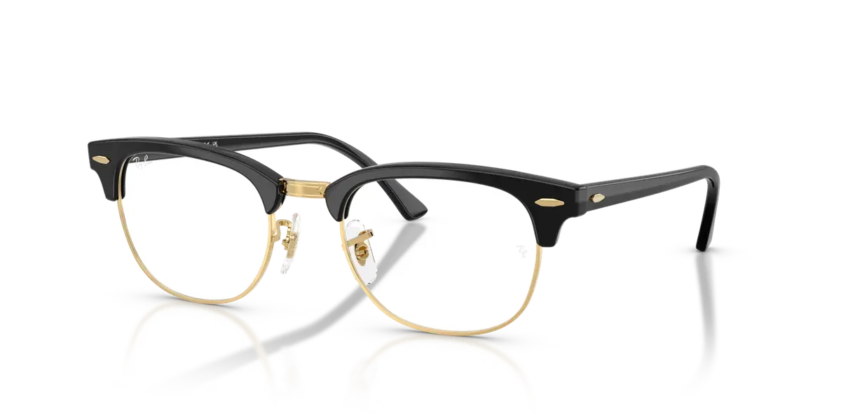 Ray-Ban Clubmaster RX5154 Preto e Ouro