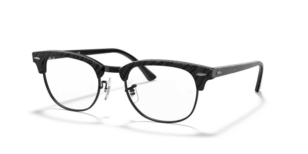 Ray-Ban Clubmaster Marble RX5154 Preto